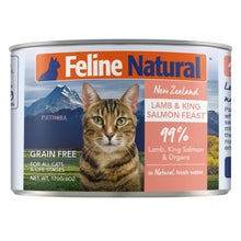 Load image into Gallery viewer, Feline Natural Lamb and King Salmon Feast Can - 85g / 170g
