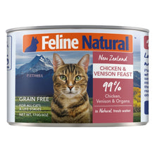 Load image into Gallery viewer, Feline Natural Chicken and Venison Feast Can - 85g / 170g