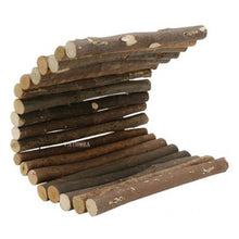 Load image into Gallery viewer, Living World Tree House Real Wood Logs Bridge - S / M / L