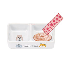 Load image into Gallery viewer, Marukan Porcelain Double Dish - 9cm x 5cm x 3cm