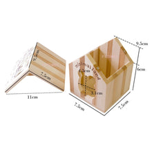 Load image into Gallery viewer, Marukan Wooden Cookie House - 10.5cm x 9.5cm x 10cm