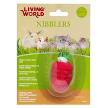 Load image into Gallery viewer, Living World Nibblers Loofah Chews (Strawberry) - 3.81cm x 11.94cm x 16.26cm