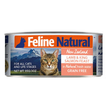 Load image into Gallery viewer, Feline Natural Lamb and King Salmon Feast Can - 85g / 170g
