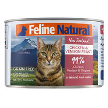 Load image into Gallery viewer, Feline Natural Chicken and Venison Feast Can - 85g / 170g
