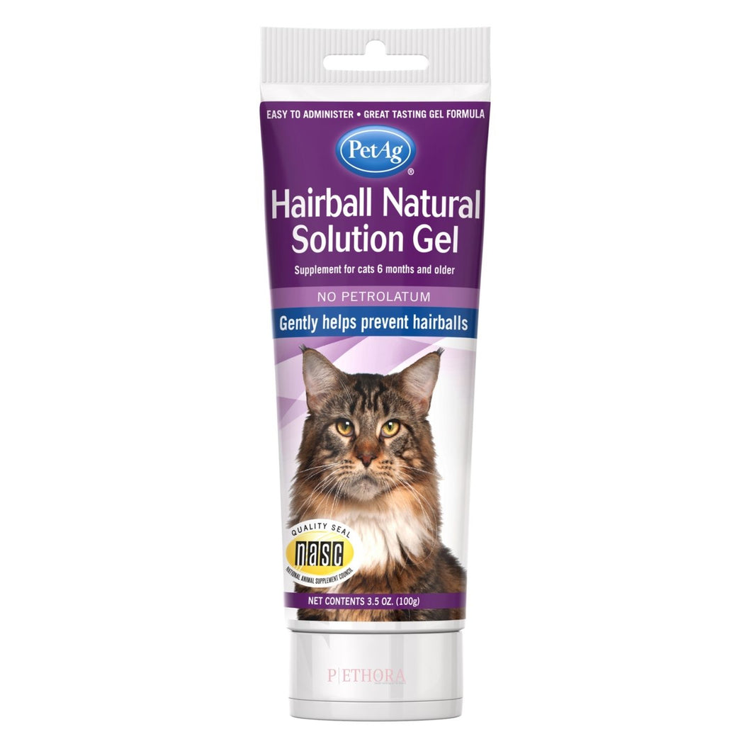 PetAg Hairball Natural Solution Gel Supplement - 103ml