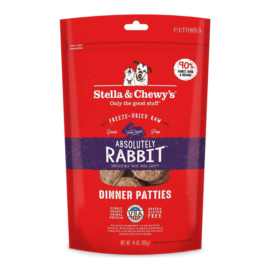 Stella & Chewy's Freeze Dried Dinner Patties - Absolutely Rabbit