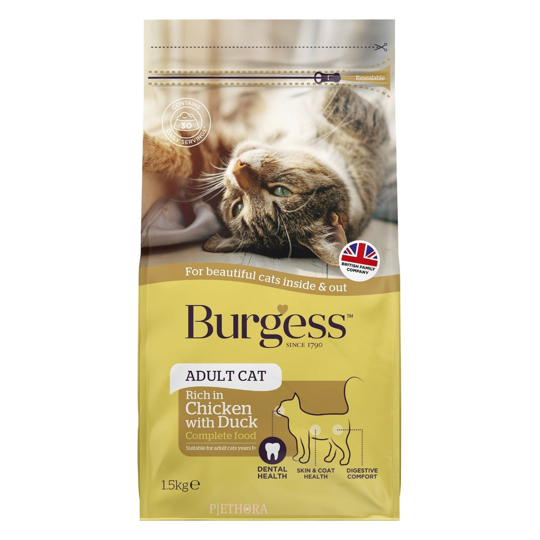 Burgess Adult Cat - Chicken & Duck