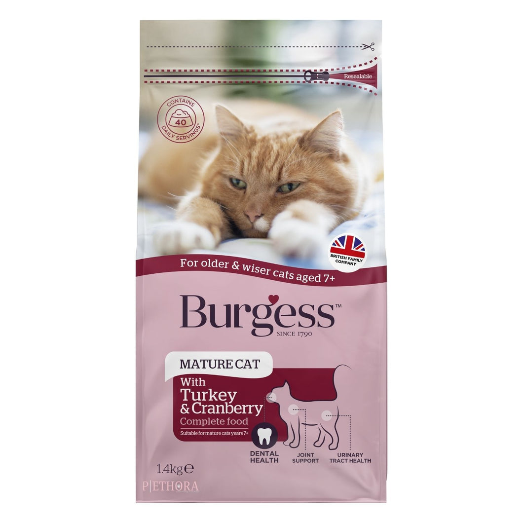 Burgess Mature Cat - Turkey & Cranberry