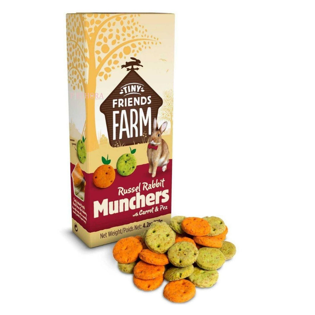 Supreme Tiny Farm Friends Treat Russel Rabbit Munchers - Carrot & Pea
