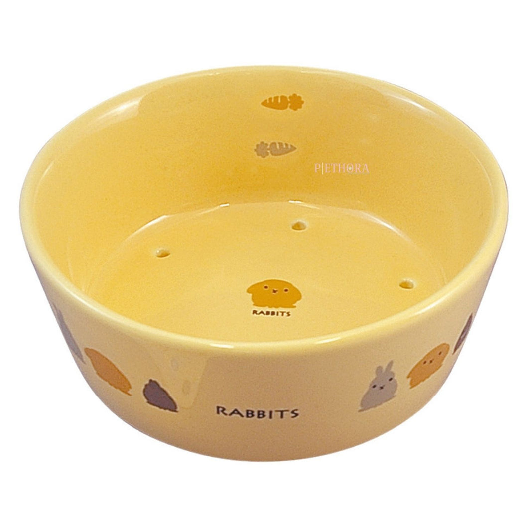 Marukan Round Porcelain Rabbit Bowl - 350ml
