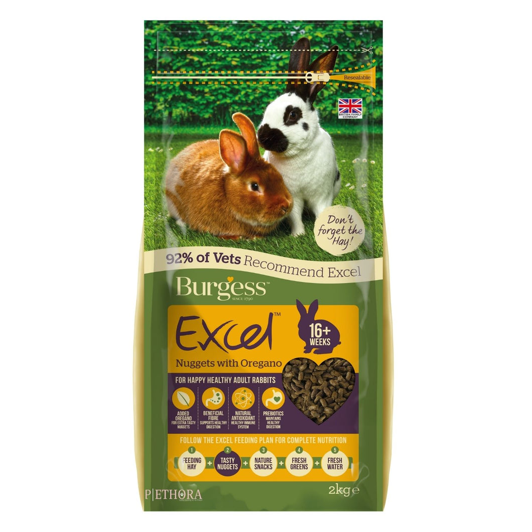 Burgess Excel Adult Rabbit Nuggets with Oregano