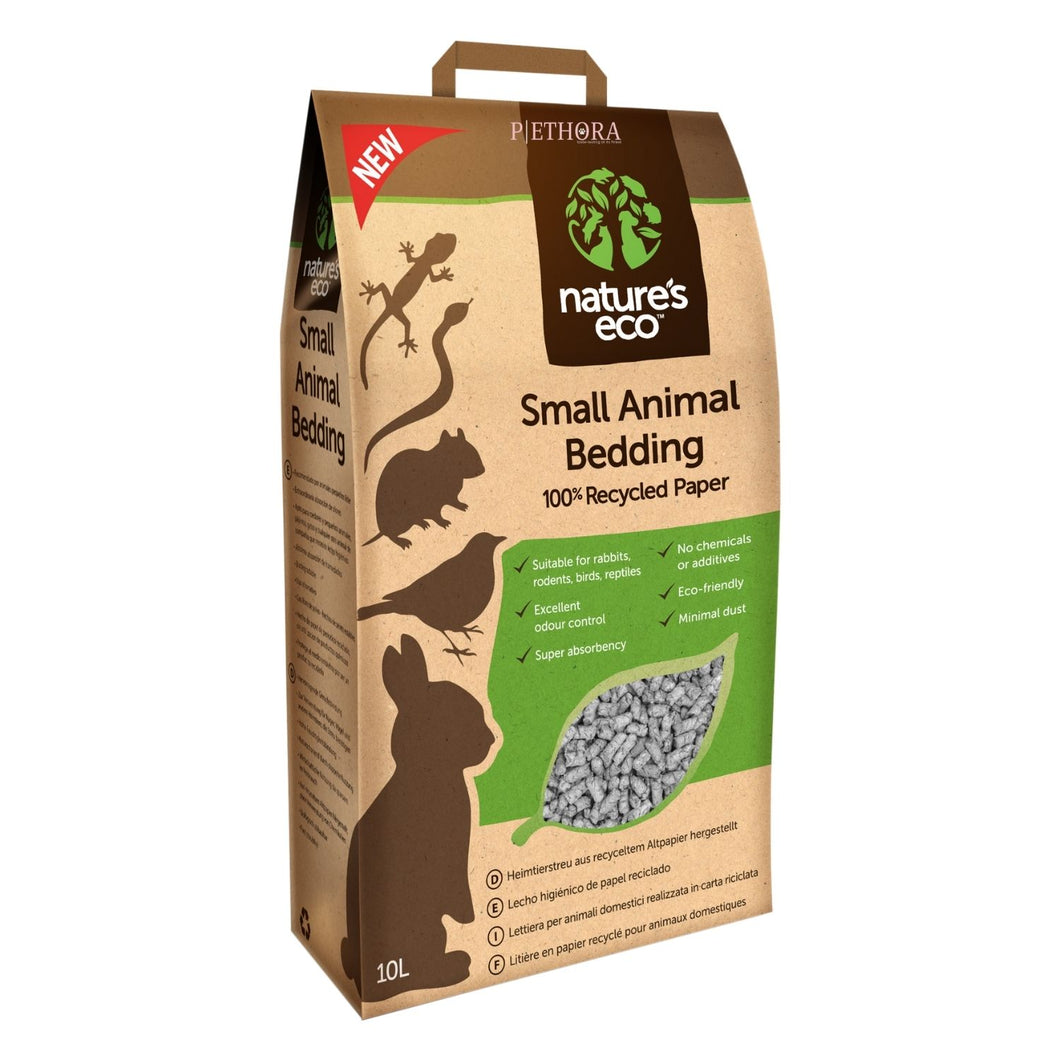 Nature's Eco Recycled Paper Small Animal Bedding - 10L / 30L