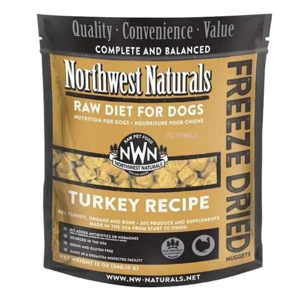 Northwest Naturals Raw Diet Freeze Dried Nuggets For Dogs - Turkey