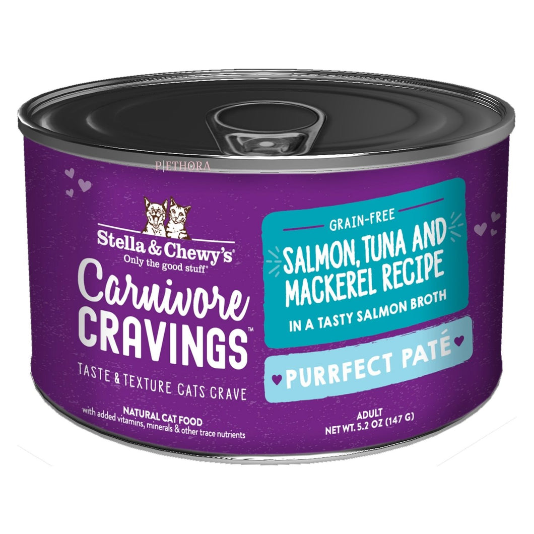 Stella & Chewy's Carnivore Cravings Purrfect Pate - Salmon, Tuna & Mackerel - 147g