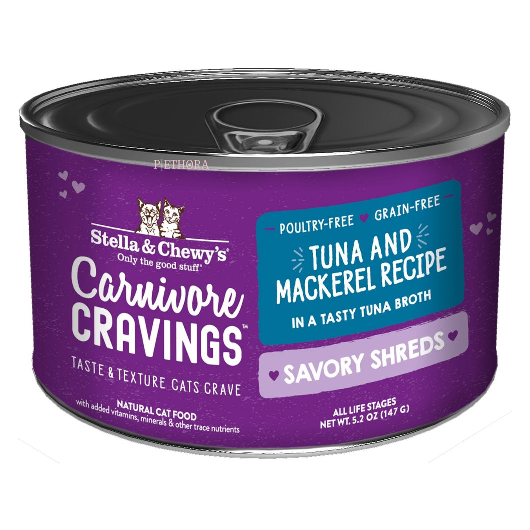 Stella & Chewy's Carnivore Cravings Savory Shreds - Tuna & Mackerel - 147g