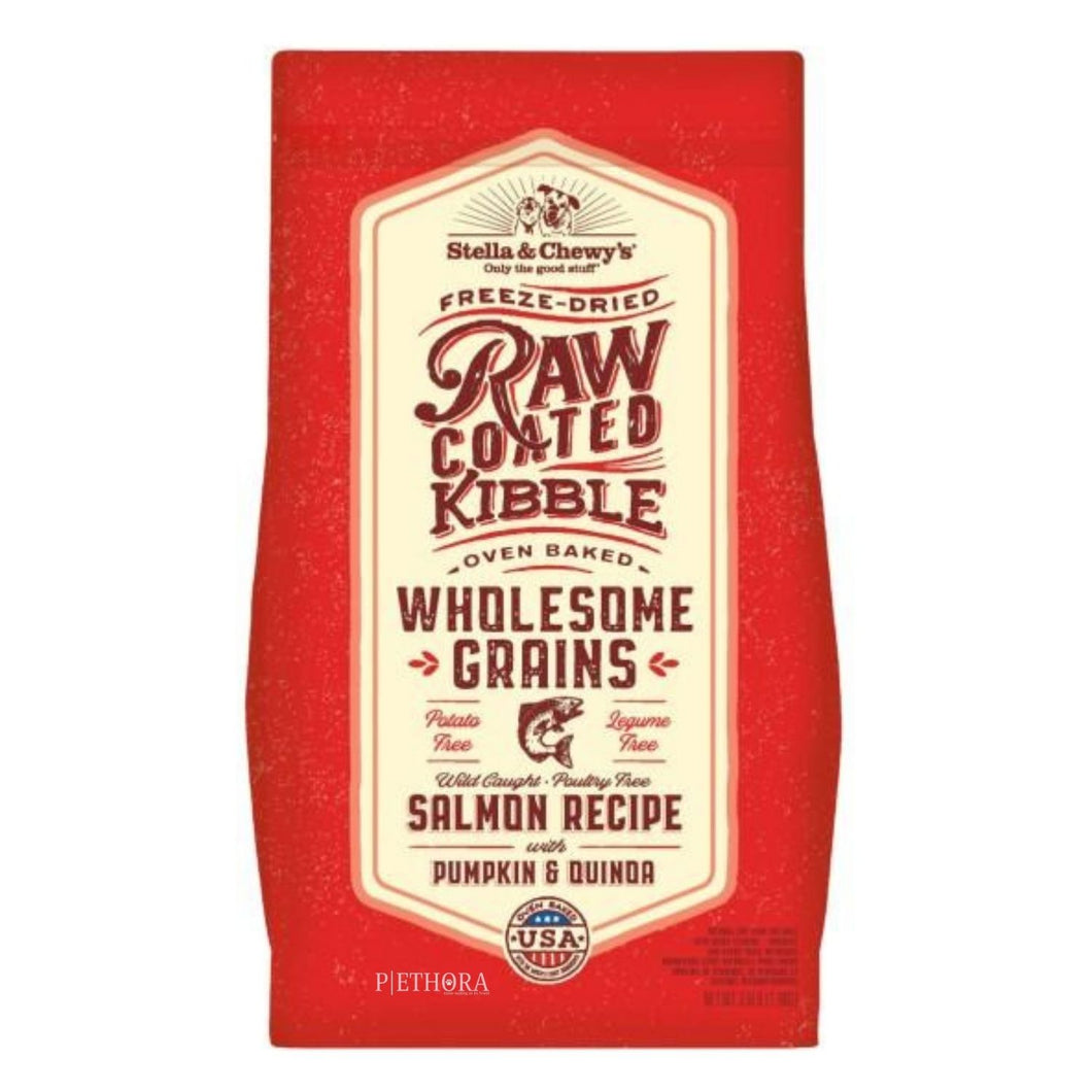 Stella & Chewy's Raw Coated Kibble (Wholesome Grains) - Salmon with Pumpkin & Quinoa
