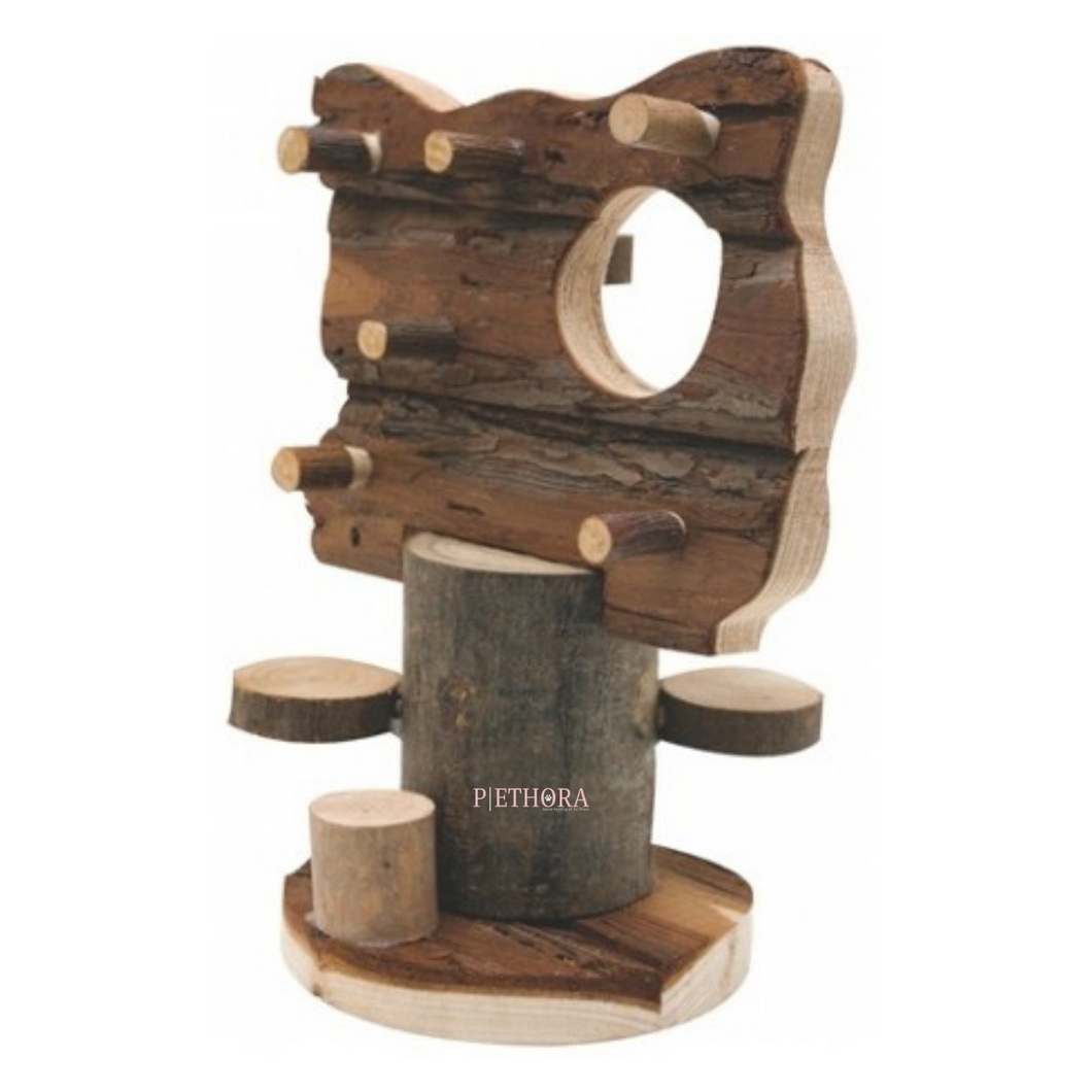 Living World Tree House Real Wood Activity Tree - 11cm x 11cm x 21 cm